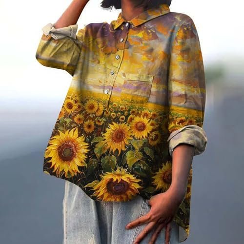 White Short Sleeve Shirt Women Women's Linen Shirts Lapel Neck Button Pocketed Tops Casual Tees Blouses