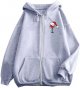 Christmas Women's Printed Zipper Long Sleeve Pocket Drawstring Casual Sports Hoodie Sweatshirt for Teens