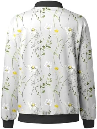 Women Fashion Floral Print Round Neck Casual Loose Long Sleeve Coat Top Women Warm Hoodies