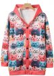 Women'S Fashion Hoodies Print Sweatshirts Long Sleeve Hoodies Print Button Coat Tops Clothes Womens Long Coats