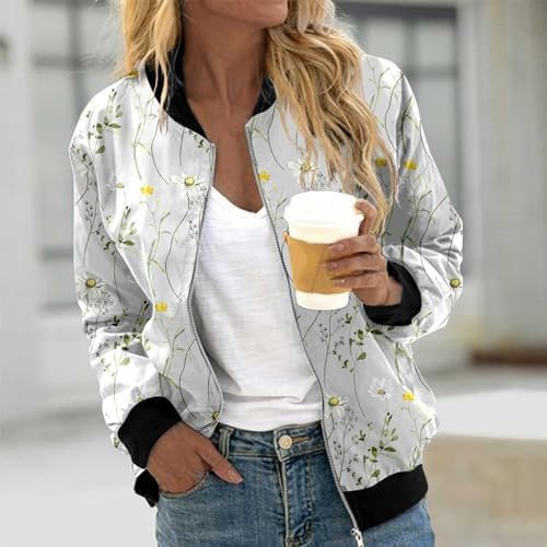 Women Fashion Floral Print Round Neck Casual Loose Long Sleeve Coat Top Women Warm Hoodies