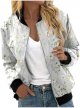 Women Fashion Floral Print Round Neck Casual Loose Long Sleeve Coat Top Women Warm Hoodies