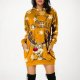 Women's Christmas Printed Long Sleeved Hooded Sweatshirt with Pocket Hoodie Pullover Dress Hoodie Women New Years