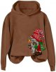 Cute Printed Women's Hoodie Casual Sweatshirt With Hood For Everyday Wear plus Size Long Sleeve Hoodie